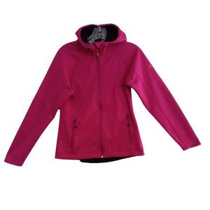 EMS Eastern Mountain Sports Jacket Women XS Pink Hooded Full Zip